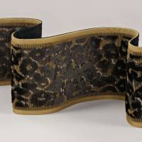 Leopard Velvet Braid Olivette T115/01