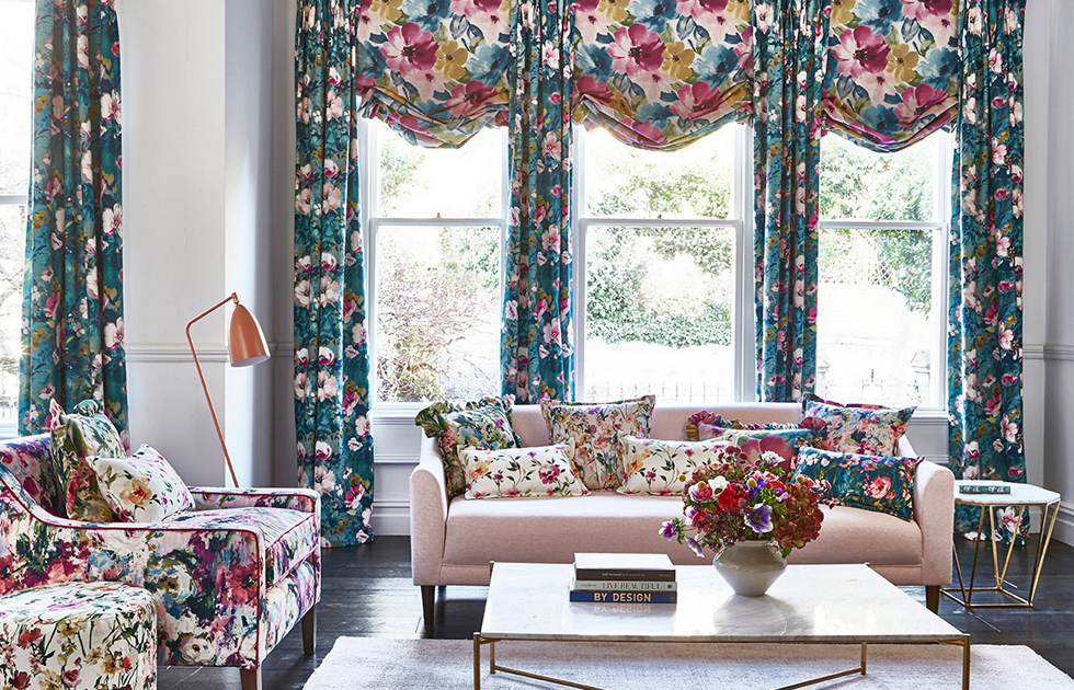 Floral Flourish Living Room by Studio G