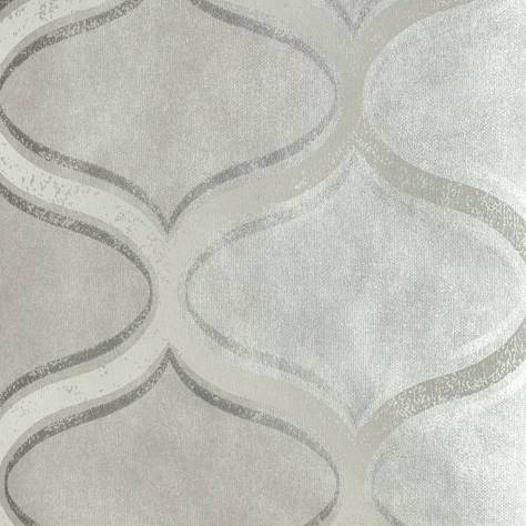 Prestigious Textiles Aspect Wallpaper Curve Wallpaper - Silver Shadow - 1655/964
