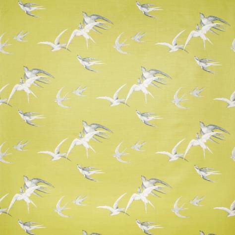 Sanderson Vintage Wallpapers Swallows Wallpaper - Lime - DVIWSW101