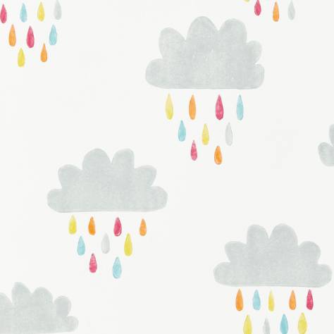 Scion Guess Who? Wallpapers April Showers Wallpaper - Citrus/Lagoon/Poppy - NSCK111269