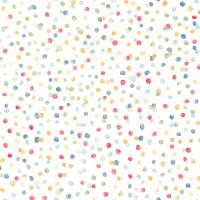 Lots of Dots Wallpaper - Pistachio/Pimento/Denim