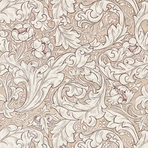 William Morris & Co Pure Morris Wallpapers Bachelors Button Wallpaper - Linen/Coral (Price per Mtr) - DMPU216051
