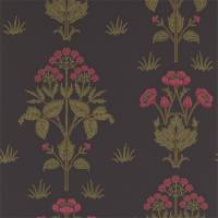 Meadow Sweet Wallpaper - Charcoal/Rose