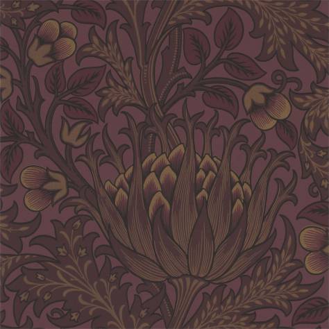 William Morris & Co Archive Wallpapers Artichoke Wallpaper - Wine - DM6P210355