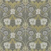 Honeysuckle & Tulip Wallpaper - Charcoal / Gold
