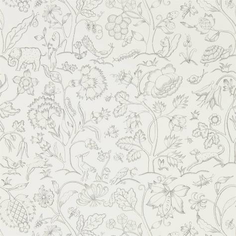 William Morris & Co Archive V Melsetter Wallpapers Middlemore Wallpaper - Chalk Charcoal - DMSW216693