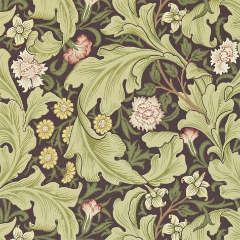 William Morris & Co Archive II Wallpapers Leicester Wallpaper - Chocolate/Olive - DARW212542