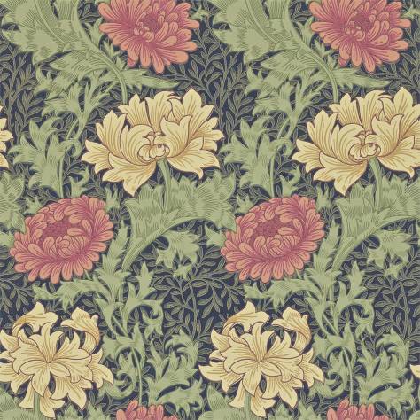 William Morris & Co Archive II Wallpapers Chrysanthemum Wallpaper - Indigo - DARW212549