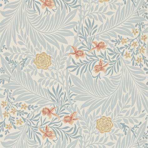 William Morris & Co Archive II Wallpapers Larkspur Wallpaper - Slate/Russet - DARW212556
