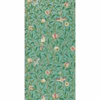 Bird & Pomegranate Wallpaper - Turquoise/Coral