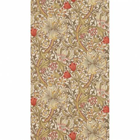 William Morris & Co Compilation Wallpapers Golden Lily Wallpaper - Biscuit/Brick - DCMW216869