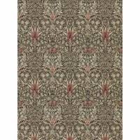 Snakeshead Wallpaper - Charcoal/Spice
