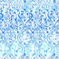 Arabesque Wallpaper - Cobalt