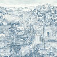 Arcadian Thames Wallpaper - Wedgwood Blue