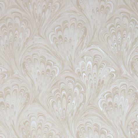 Clarke & Clarke Botanica Wallpapers Pavone Wallpaper - Ivory / Pearl - W0095/04