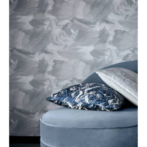 Clarke & Clarke Lusso Wallpapers Astratto Wallpaper - Dove - W0163/01