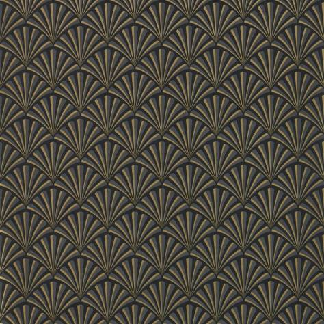 Clarke & Clarke Lusso Wallpapers Chryslet Wallpaper - Noir - W0164/01