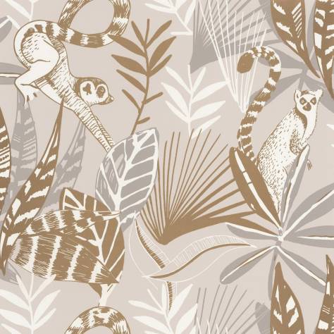 Caselio  L'Odyssee Wallpapers Madagascar Wallpaper - Beige / Dore - OYS101401010