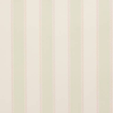Colefax & Fowler  Mallory Stripes Wallpapers Graycott Stripe Wallpaper - Pink Green - 07190-02