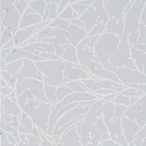 Osborne & Little Folium Wallpapers Twiggy Wallpaper - Grey / White / Gilver - W7339-03
