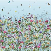 Deya Meadow Wallpaper - Sky Blue / Multi