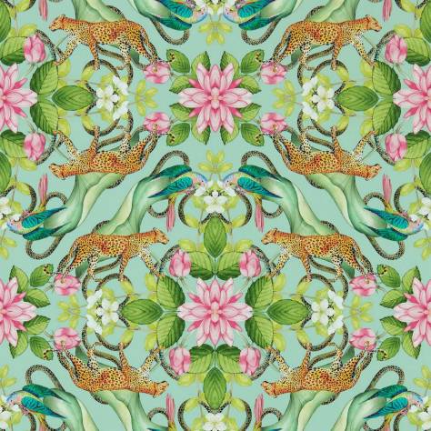 Wedgwood Botanical Wonders Wallpapers Menagerie Wallpaper - Aqua - W0131/01