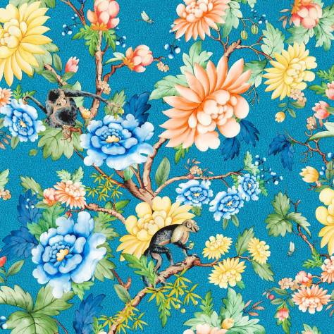 Wedgwood Botanical Wonders Wallpapers Sapphite Garden Wallpaper - Sapphire - W0133/03
