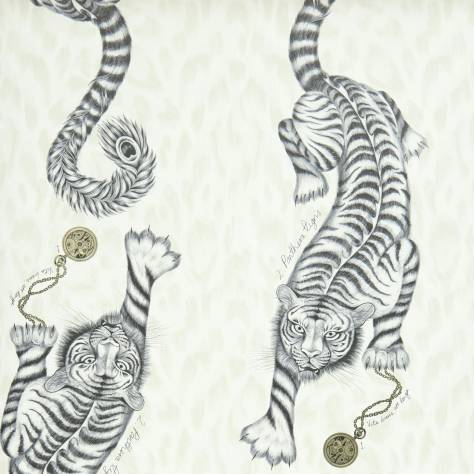 Emma Shipley Animalia Wallpapers Emma J Shipley Tigris Wallpaper - Monochrome - W0105/02