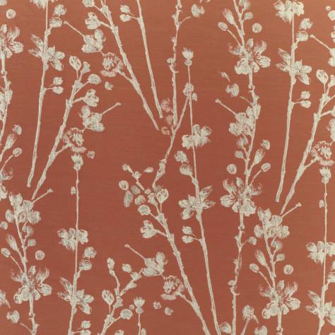 Prestigious Textiles Atrium Fabrics Meadow Fabric - Auburn - 1490/337
