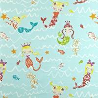 Mermaid Fabric - Aqua