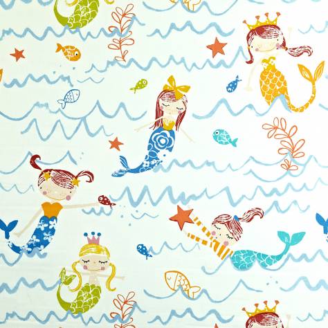 Prestigious Textiles Playtime Fabrics  Mermaid Fabric - Azure - 5720/707