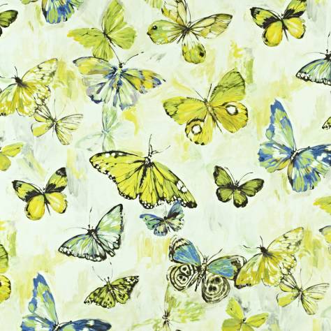 Prestigious Textiles Mardi Gras Fabrics Butterfly Cloud Fabric - Mojito - 8567/391