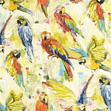 Prestigious Textiles Mardi Gras Fabrics Macaw Fabric - Tropical - 8570/522