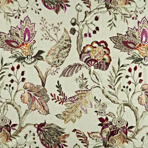 Prestigious Textiles Grand Palais Fabrics Caserta Fabric - Ruby - 1557/302