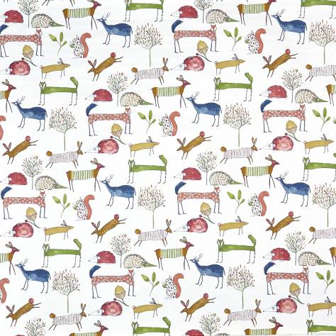 Prestigious Textiles Fresh Fabrics Oh My Deer Fabric - Berry - 5008/324 - Image 1