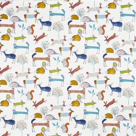 Prestigious Textiles Fresh Fabrics Oh My Deer Fabric - Marmalade - 5008/413