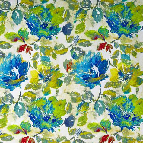Prestigious Textiles Decadence Fabrics Opium Fabric - Adriatic - 8589/434