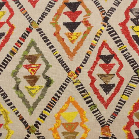 Prestigious Textiles Rainforest Fabrics Inca Fabric - Cayenne - 3576/364