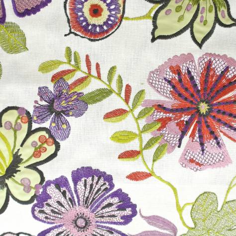 Prestigious Textiles Rainforest Fabrics Passion Flower Fabric - Orchid - 3577/296