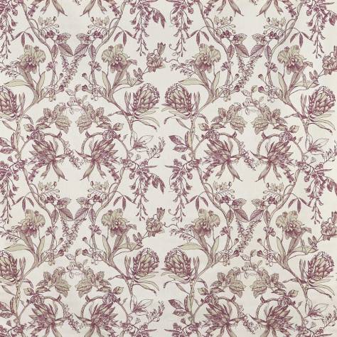 Prestigious Textiles Seasons Fabrics Linley Fabric - Garnet - 5027/642