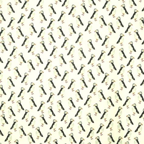 Prestigious Textiles Beachcomber Fabrics Puffin Fabric - Black - 5029/900 - Image 1