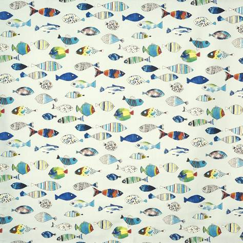 Prestigious Textiles Beachcomber Fabrics Gone Fishing Fabric - Ocean - 5030/711