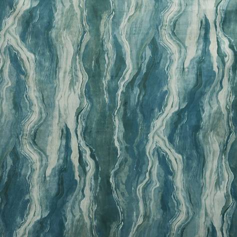 Prestigious Textiles Elysium Fabrics Lava Fabric - Teal - 7157/117