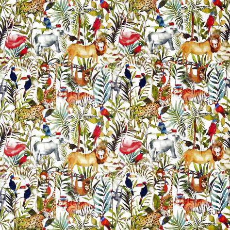 Prestigious Textiles My World Fabric King of the Jungle Fabric - Safari - 8630/677 - Image 1