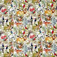 King of the Jungle Fabric - Safari