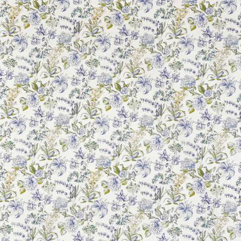 Prestigious Textiles Abbey Gardens Fabrics Bluebell Wood Fabric - Saxon Blue - 8637/757 - Image 1