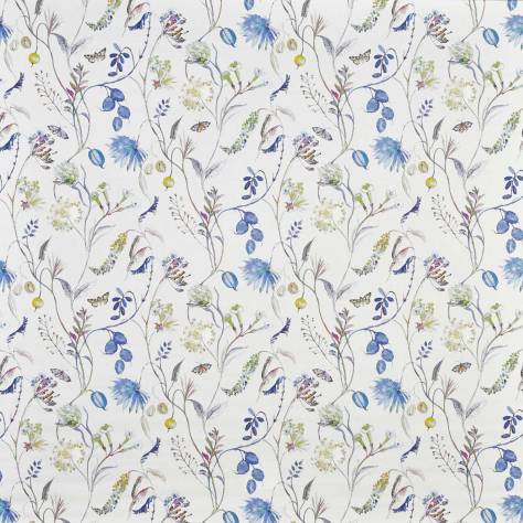 Prestigious Textiles Abbey Gardens Fabrics Grove Fabric - Saxon Blue - 8639/757