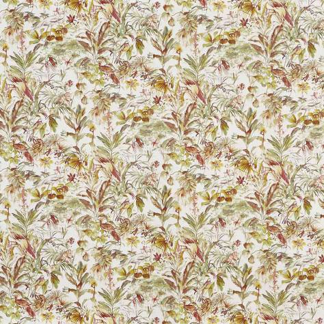 Prestigious Textiles Abbey Gardens Fabrics Paradise Fabric - Auburn - 8640/337
