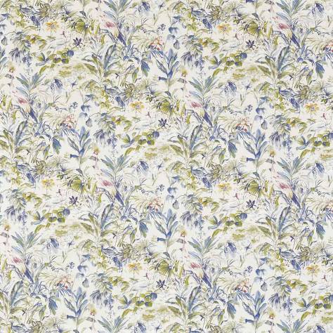 Prestigious Textiles Abbey Gardens Fabrics Paradise Fabric - Saxon Blue - 8640/757